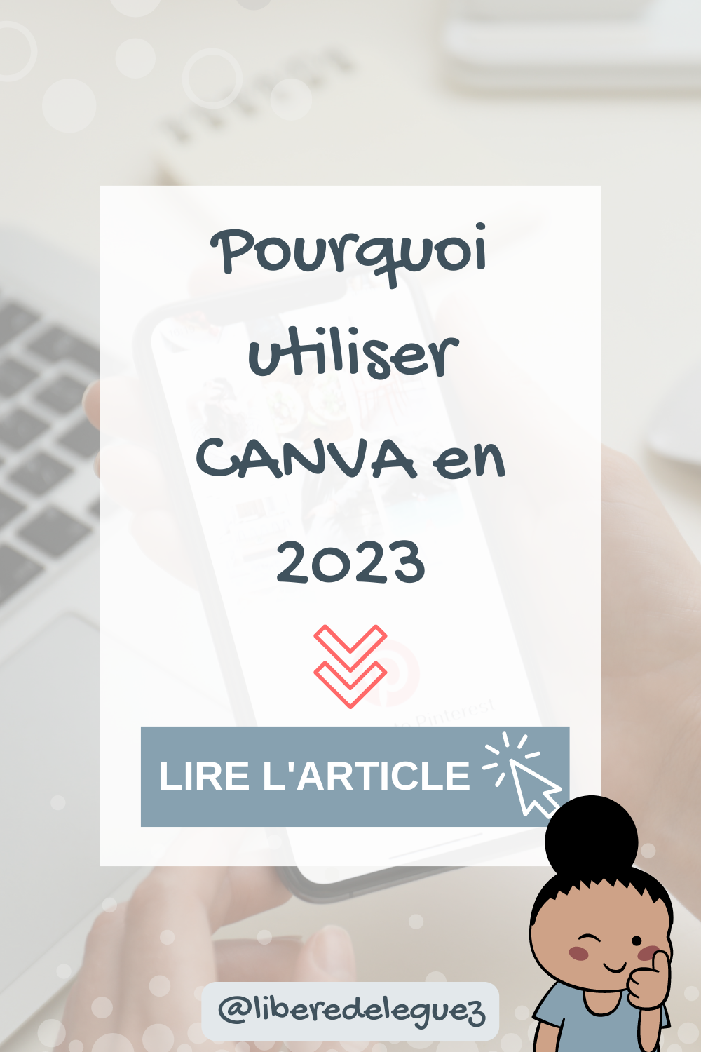 Épingle Pinterest pour l'article 'Maximiser l'usage de Canva en 2023'