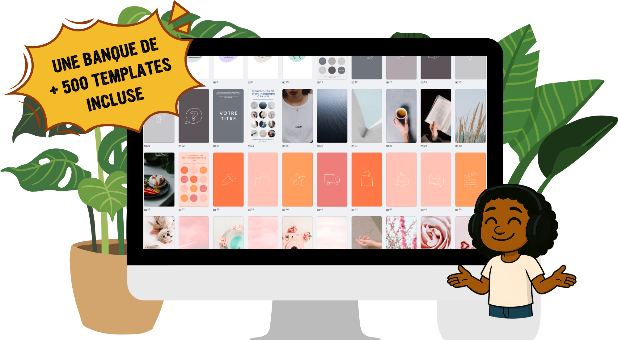 Banque de plus de 500 templates Canva pour la communication visuelle des salons et marchés créateurs